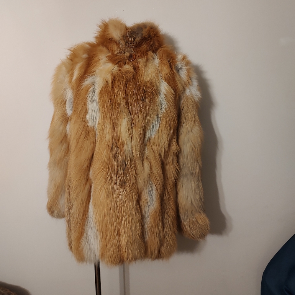 Vintage Red Fox Fur coat